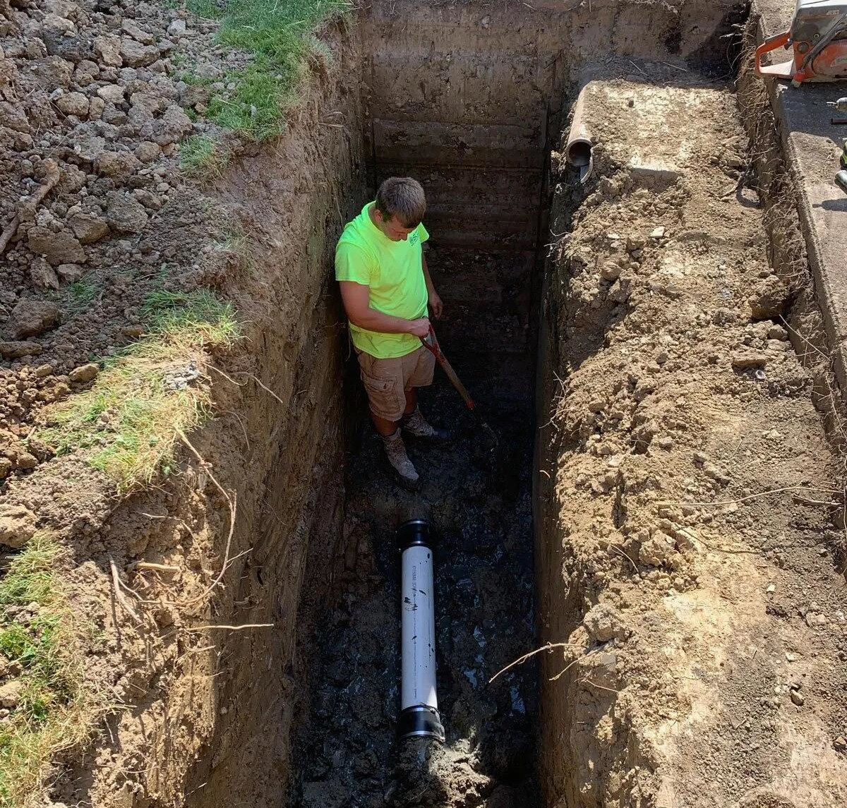 sewer line